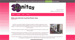 Desktop Screenshot of janitasflowershop.com